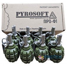 Страйкбольна граната, граната навчальна імітаційна з активною чекою (Піро-Ф1М) Крейда