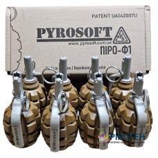 Страйкбольна граната, граната навчальна імітаційна з активною чекою (Піро-Ф1Г) Горох