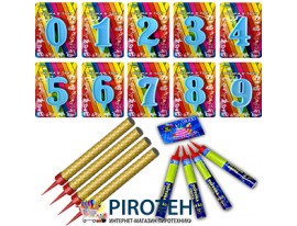 Свічка феєрверк | Тортовые свічки | Свічки цифри